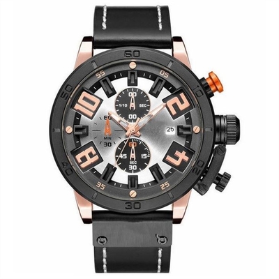 Van de het Leerriem van mensen van de Horlogespin buckle alloy case chronos Veelzijdig de Sporthorloge