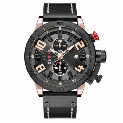 Van de het Leerriem van mensen van de Horlogespin buckle alloy case chronos Veelzijdig de Sporthorloge