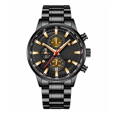 Multifunctionele Horloges 30m van Sapphire Glass Mirror Men ' S het Waterdichte Horloge van Steelbandmensen
