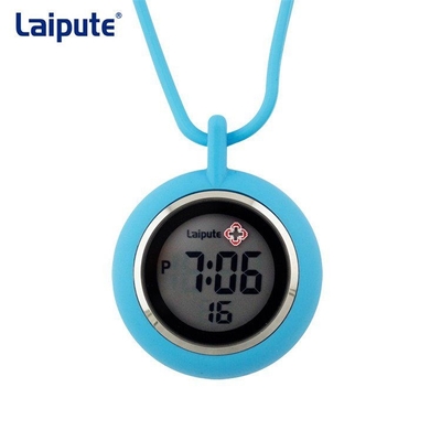 Vrije tijd siliconen verpleegkundige fob horloge ronde hangende nek elektronische beweging