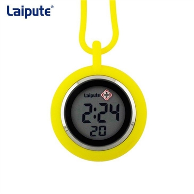 Vrije tijd siliconen verpleegkundige fob horloge ronde hangende nek elektronische beweging