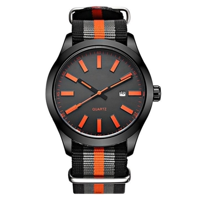 275mm Analoog de Sportenhorloge van Nylon de Bewegingsmensen van het Polshorlogekwarts