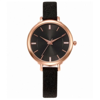 Van het de Vrouwenkwarts van het legeringsgeval van de het Polshorloge het Horloge van de Elegante Schroef Vrouwen van het de Kroonleer