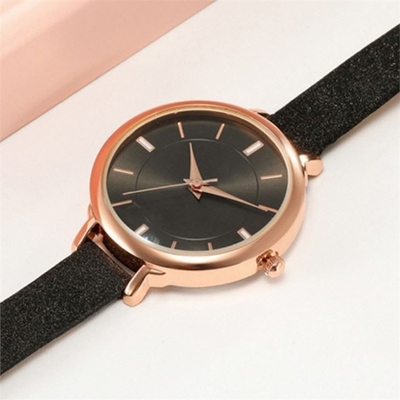 Van het de Vrouwenkwarts van het legeringsgeval van de het Polshorloge het Horloge van de Elegante Schroef Vrouwen van het de Kroonleer