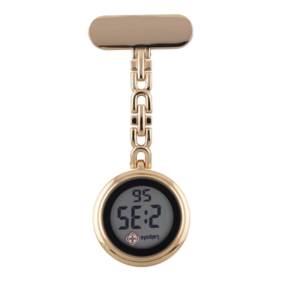 34mm Horloges van de het Glastegenhanger van het Geval de Digitale Zakhorloge Organische voor Verpleegsters