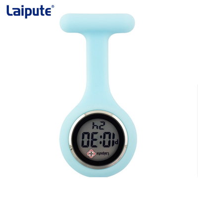 Van de de Elektronische Vertoningshuid van Pin Buckle Digital Fob Watch Vriendschappelijke het Siliconeverpleegster Watch