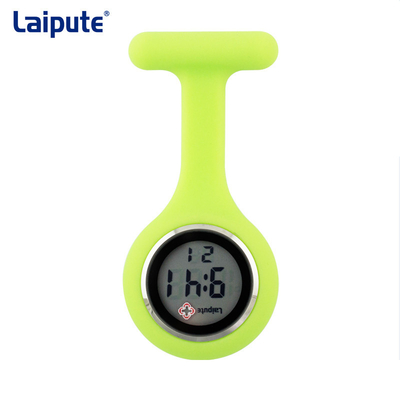 Van de de Elektronische Vertoningshuid van Pin Buckle Digital Fob Watch Vriendschappelijke het Siliconeverpleegster Watch
