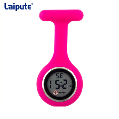 Van de de Elektronische Vertoningshuid van Pin Buckle Digital Fob Watch Vriendschappelijke het Siliconeverpleegster Watch