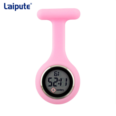 Van de de Elektronische Vertoningshuid van Pin Buckle Digital Fob Watch Vriendschappelijke het Siliconeverpleegster Watch