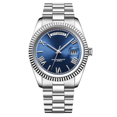 Mechanische de Bewegingshorloges van Sapphire Glass Men ' S 50 Meters Water Bestand