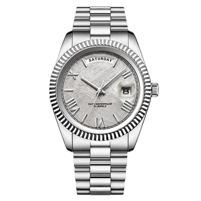 Mechanische de Bewegingshorloges van Sapphire Glass Men ' S 50 Meters Water Bestand