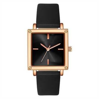 Leer/Mesh Strap Women Quartz Wrist-Horloge 30M niet de Schaalwijzerplaat van Life Waterproof Square