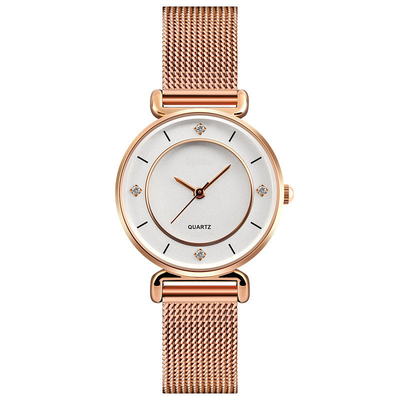 Het Horloge van eenvoudige en Modieuze Vrouwen met Diamond Quartz Creative Watch