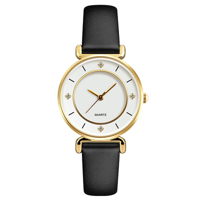 Het Horloge van eenvoudige en Modieuze Vrouwen met Diamond Quartz Creative Watch