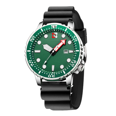 Van het het Kwartshorloge van sportenmensen van het het Waterspook Groen de Manier Toevallig Horloge