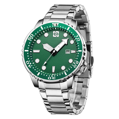 Van het het Kwartshorloge van sportenmensen van het het Waterspook Groen de Manier Toevallig Horloge