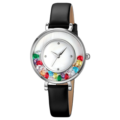 Modieus en elegant edelstenen horloge van legeringskwarts voor dames