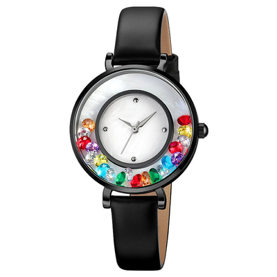 Modieus en elegant edelstenen horloge van legeringskwarts voor dames