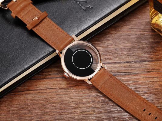 Speciale het Horloge Semi Transparante Wijzerplaat van het Ontwerp Toevallige Kwarts voor Mensen