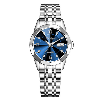 Horloge van de het Horloge het Lichtgevende Dubbele Kalender van Zwitserse Waterdichte Vrouwen voor Vrouwen