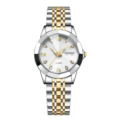 Horloge van de het Horloge het Lichtgevende Dubbele Kalender van Zwitserse Waterdichte Vrouwen voor Vrouwen