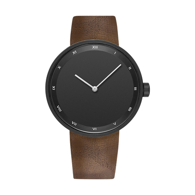 Het naadloze Horloge van het het Horlogeleer van het Riem Uiterst dunne Kwarts voor Mensen