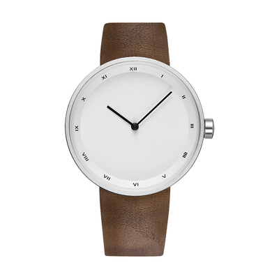 Het naadloze Horloge van het het Horlogeleer van het Riem Uiterst dunne Kwarts voor Mensen