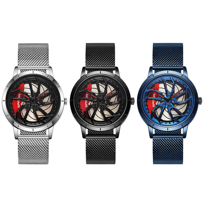 3ATM Horloge 13mm van het roestvrij staalkwarts het Waterweerstand van de Gevaldikte
