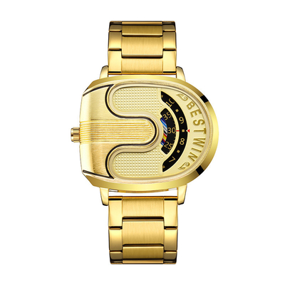 Kleuren Dial roestvrijstalen horloge met kwartsbewegingstechnologie