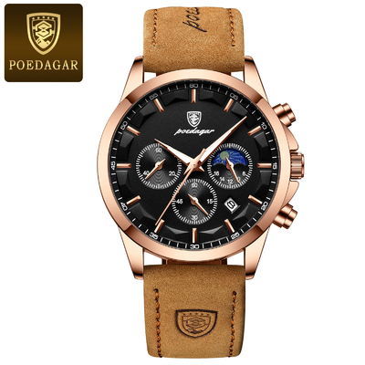 Hoogwaardig gordelhorloge met kwartsbeweging en waterbestendigheid 30m-50m
