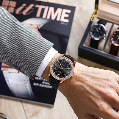 Roestvrij staal bezel kwartsbatterij polshorloges met aangepaste dial en Buckle Clamps