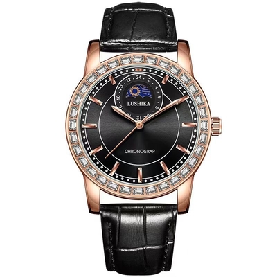 Roestvrij staal bezel kwartsbatterij polshorloges met aangepaste dial en Buckle Clamps