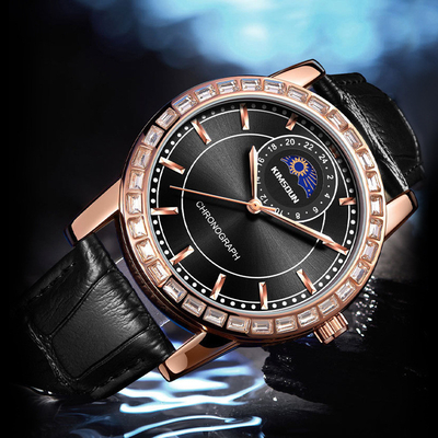 Roestvrij staal bezel kwartsbatterij polshorloges met aangepaste dial en Buckle Clamps
