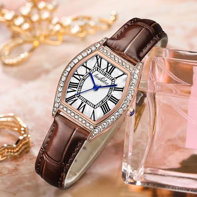 Black Band Quartz-batterij-armbandhorloges met chronograaffunctie en buckelclamps