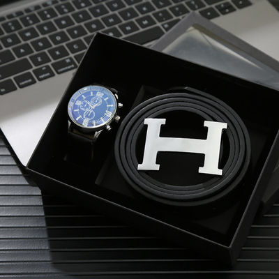 OEM Portefeuille en Horloge voor hem Legering en Leer Materiële Multiapplication wordt geplaatst die