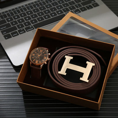 OEM Portefeuille en Horloge voor hem Legering en Leer Materiële Multiapplication wordt geplaatst die
