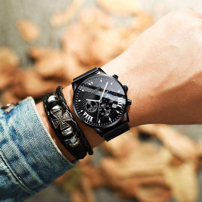 Het fabriek Aangepaste van de het Oogkalender van de Legeringsband Valse Horloge van Drie Grote de Wijzerplaatmensen
