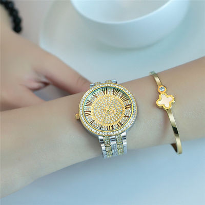 10bar maak Zilveren Diamond Watch Womens, PC21-Witgoud Diamond Watch waterdicht