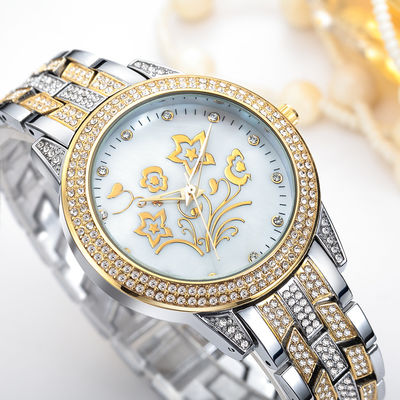10bar maak Zilveren Diamond Watch Womens, PC21-Witgoud Diamond Watch waterdicht