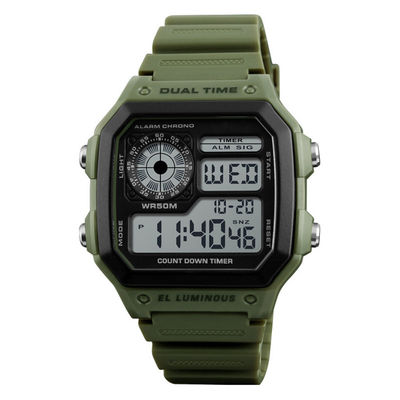 Het digitale en Analoge Polshorloge leidde Elektronisch Horloge Unisex- Digitaal Horloge