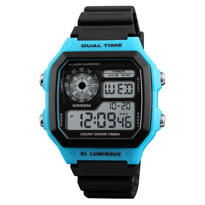 Het digitale en Analoge Polshorloge leidde Elektronisch Horloge Unisex- Digitaal Horloge