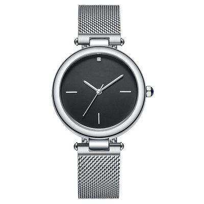 Encrusted Echt Diamond Quartz Watch Wearproof Corrosionproof