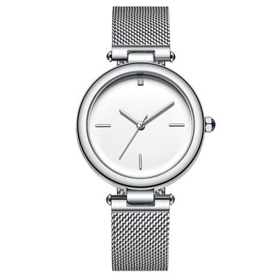 Encrusted Echt Diamond Quartz Watch Wearproof Corrosionproof