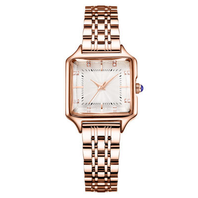 Spiraalvormige Kroon Uitstekend Waterdicht Diamond Quartz Watch 3ATM