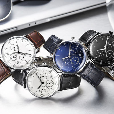 3eye de Lichtgevende Horloges van mensen, 6hands-waterdicht Metaalpolshorloge