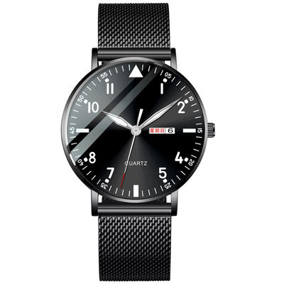 Van de het Roestvrije staal Achterarmband van het Bilayer Multifunctioneel Horloge Horloge 6mm Dikte