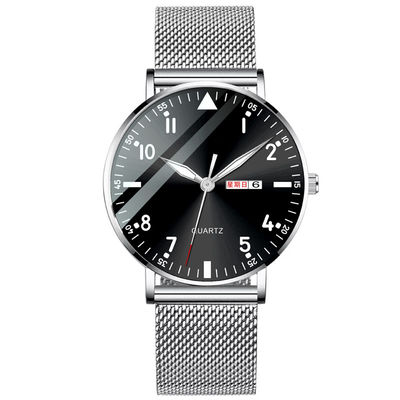 Van de het Roestvrije staal Achterarmband van het Bilayer Multifunctioneel Horloge Horloge 6mm Dikte