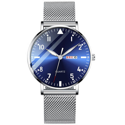 Van de het Roestvrije staal Achterarmband van het Bilayer Multifunctioneel Horloge Horloge 6mm Dikte