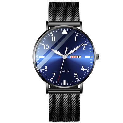 Van de het Roestvrije staal Achterarmband van het Bilayer Multifunctioneel Horloge Horloge 6mm Dikte