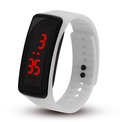 Geleid Licht van het het Horlogesilicone van Armbandkinderen Rubber de Manchethorloge